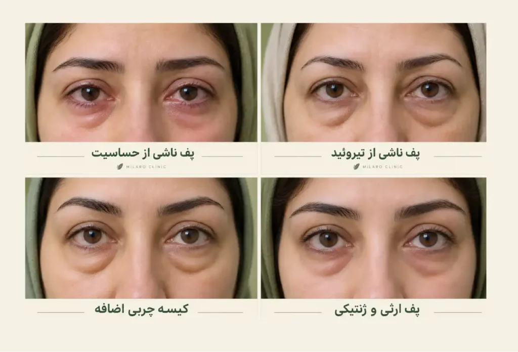 علت پف چشم